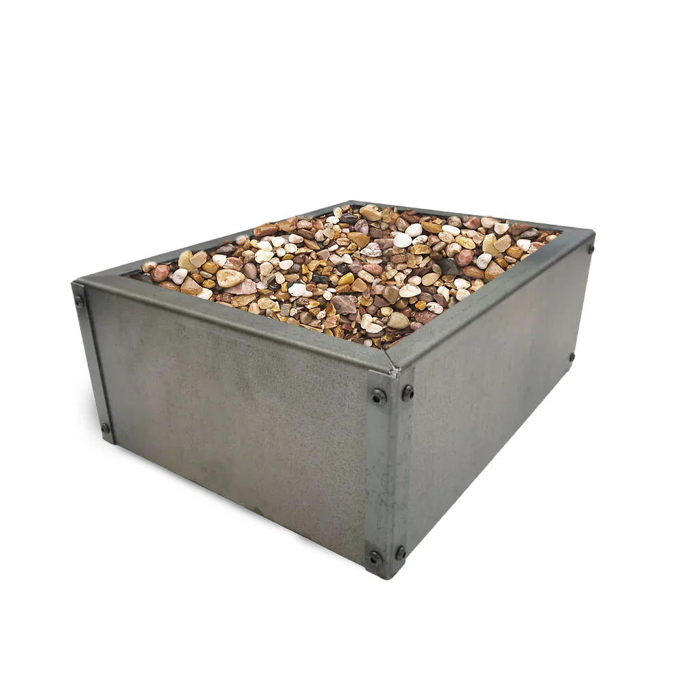 Rectangular Rustic Steel Flat Pack Garden Planter - Image 12