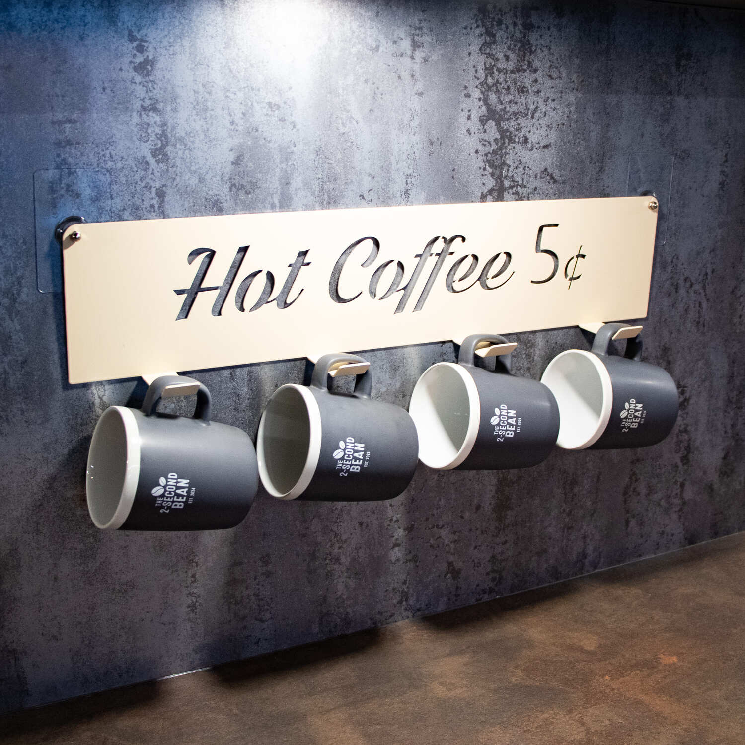Okunaii™ Retro Americana Wall Mount Coffee Mug Holder - Image 6