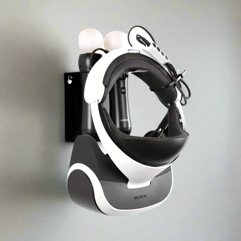 GameShieldz™ Sony PlayStation 4 PSVR Wall Mount Bracket for Headset & Move Controllers - Image 4
