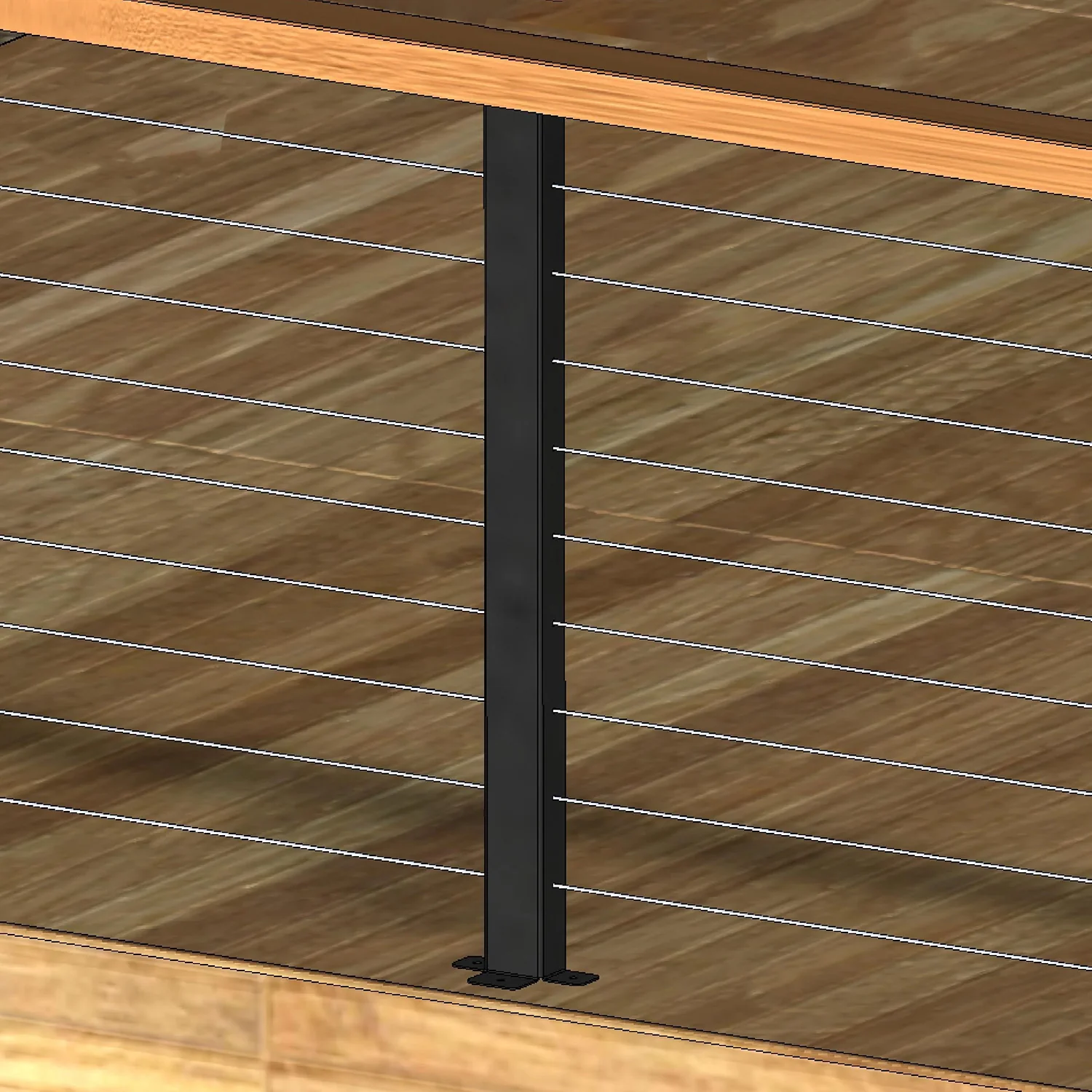 FenceEasy™ Decorative Surface Mount Cable Railing Posts - Image 4