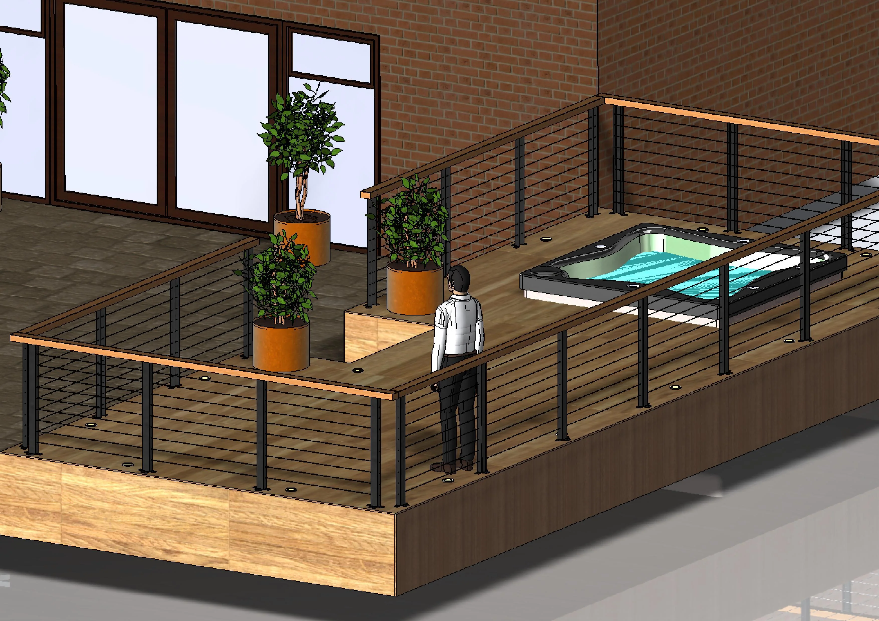 FenceEasy™ Decorative Surface Mount Cable Railing Posts - Image 6