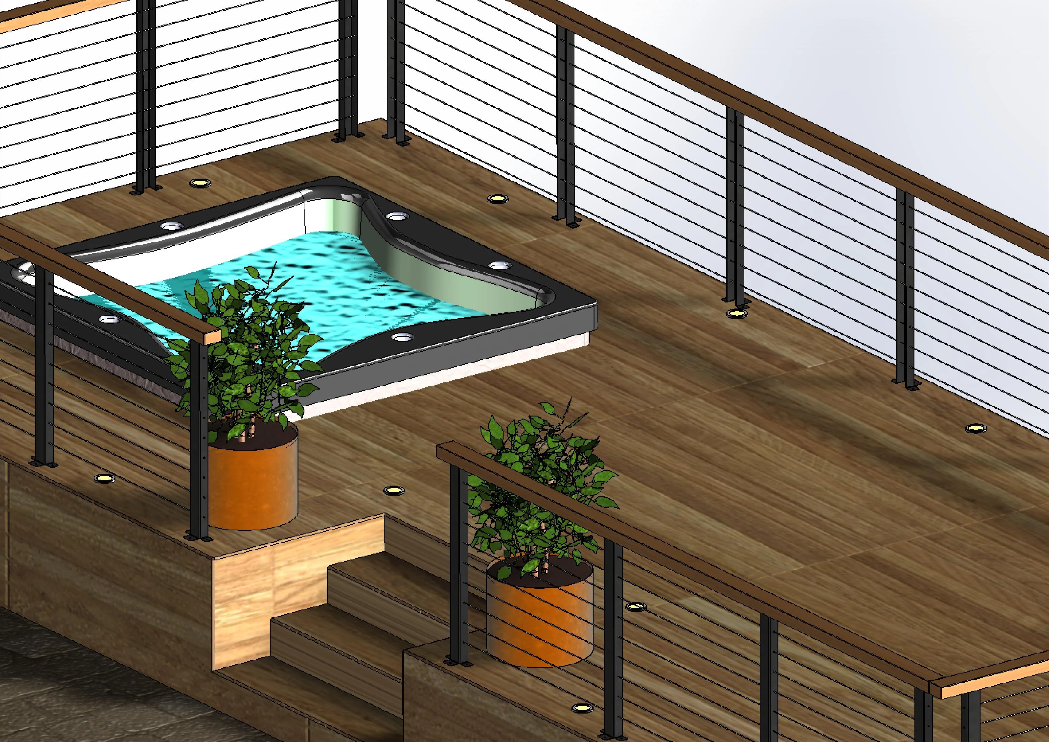 FenceEasy™ Decorative Surface Mount Cable Railing Posts - Image 8