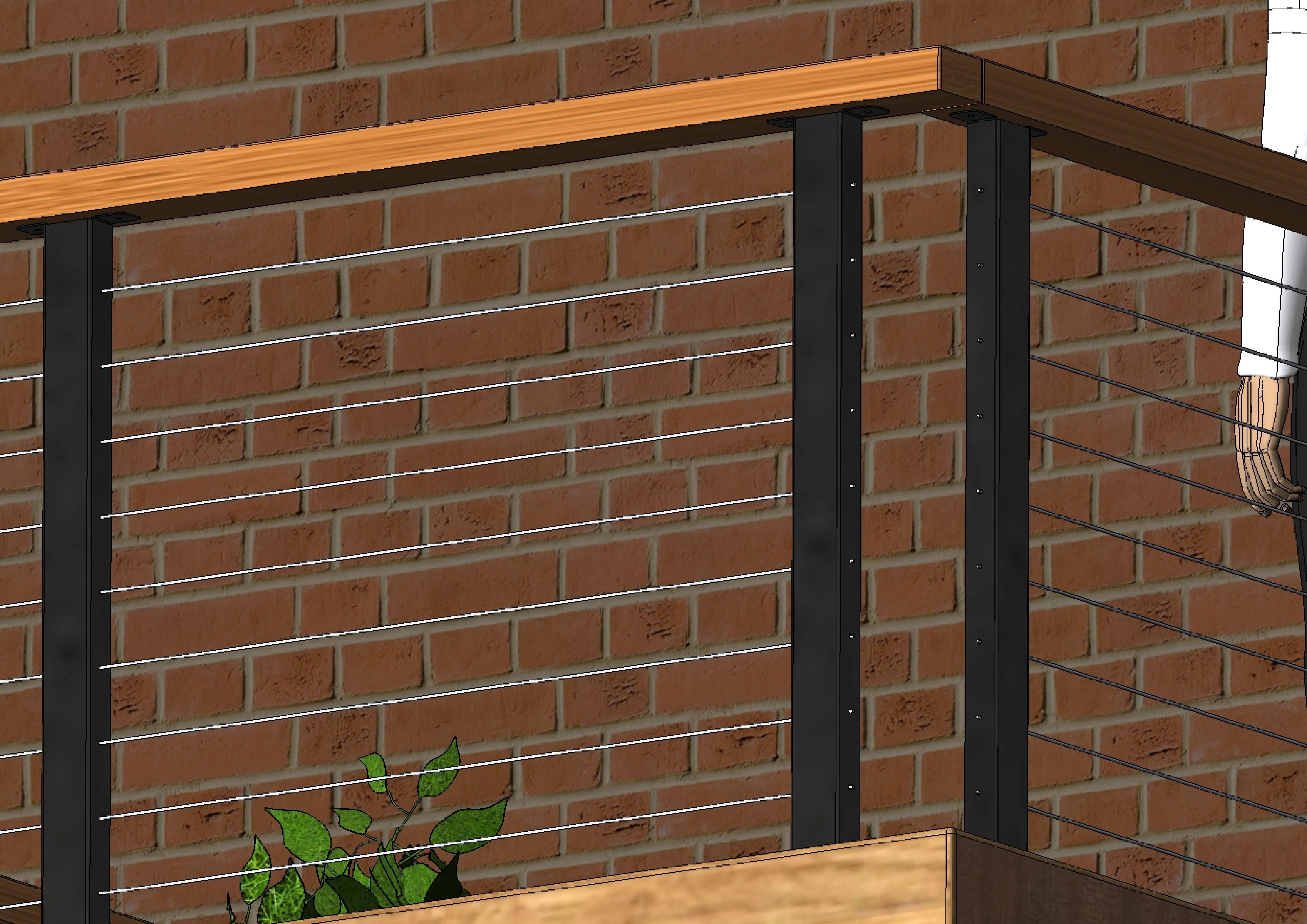 FenceEasy™ Decorative Surface Mount Cable Railing Posts - Image 9