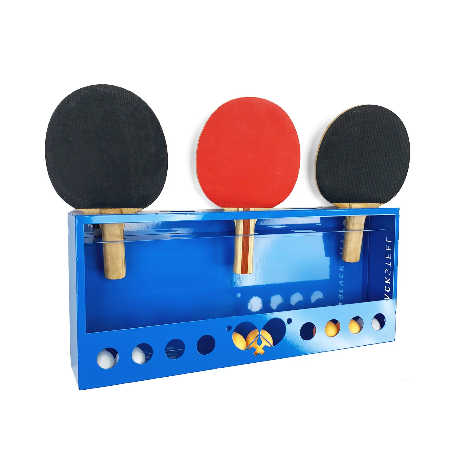 BlackSteel™ Ping Pong Ball Holder & Paddle Storage - Image 10