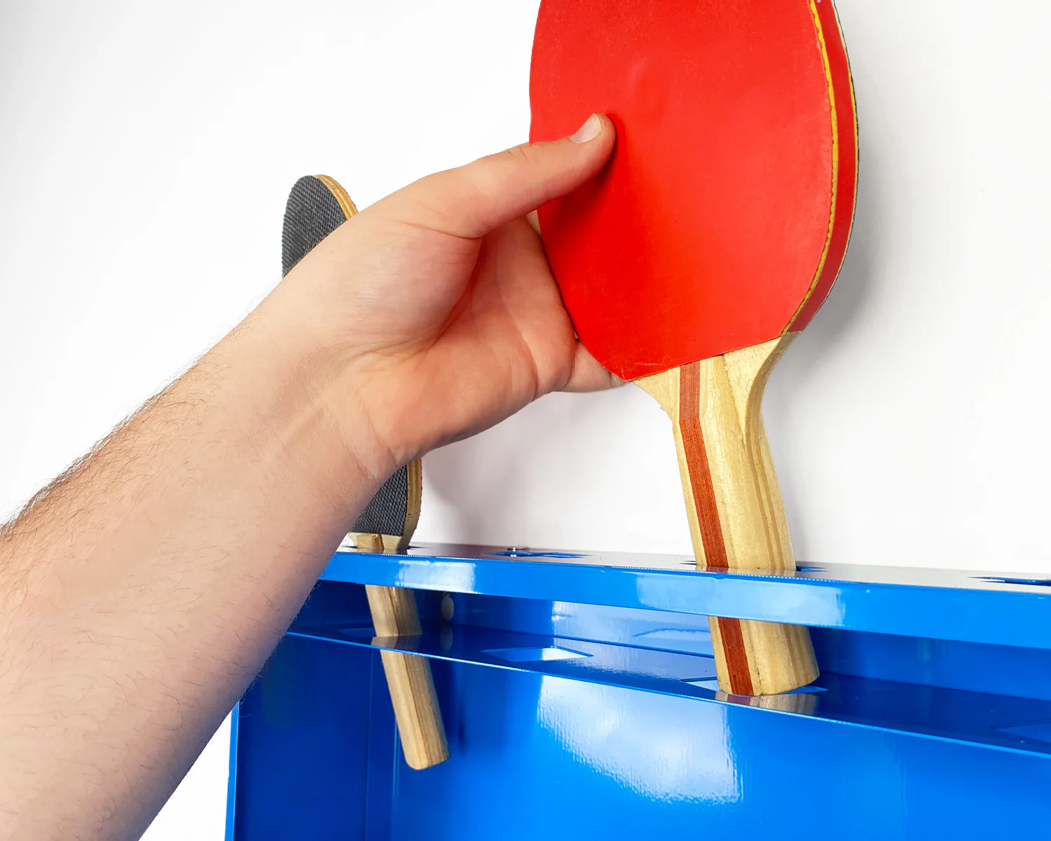 BlackSteel™ Ping Pong Ball Holder & Paddle Storage - Image 12