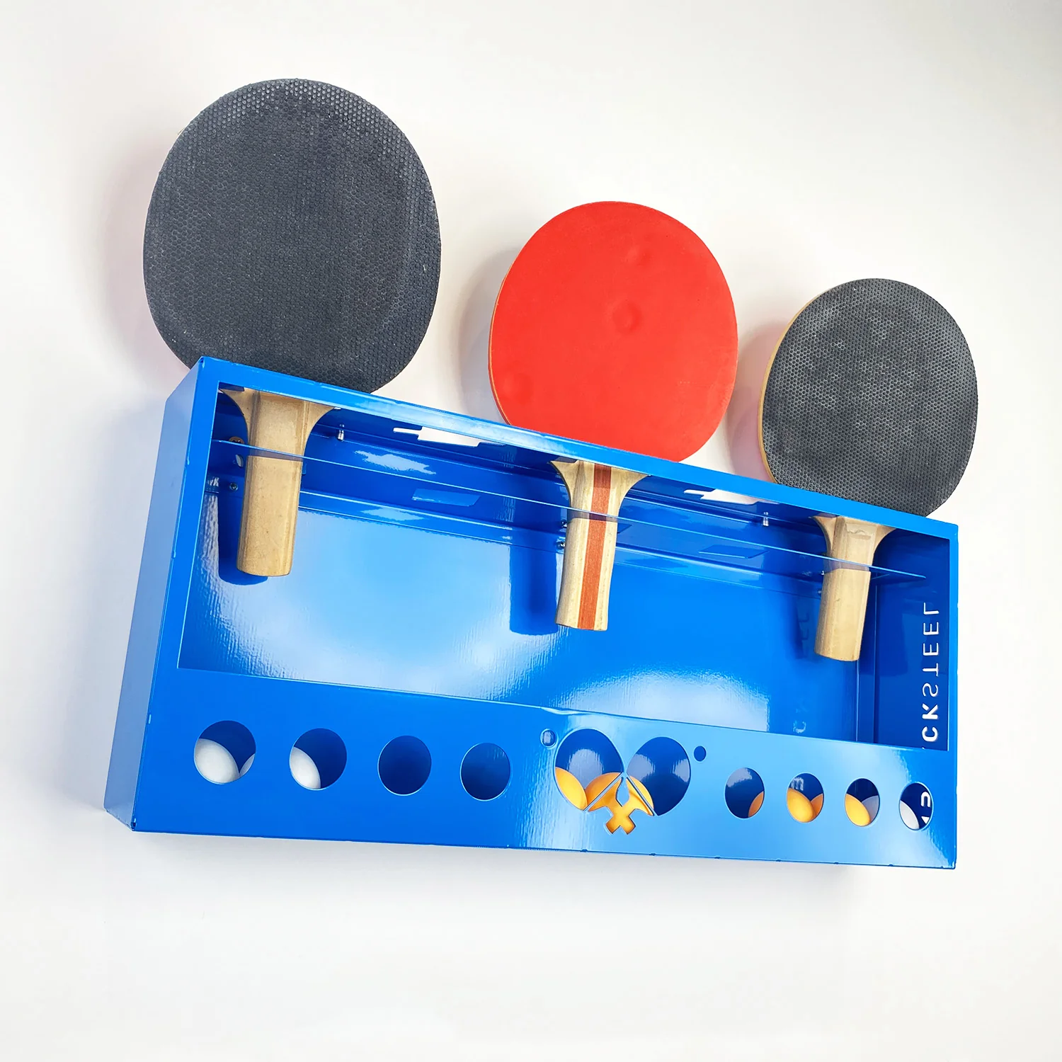 BlackSteel™ Ping Pong Ball Holder & Paddle Storage - Image 7