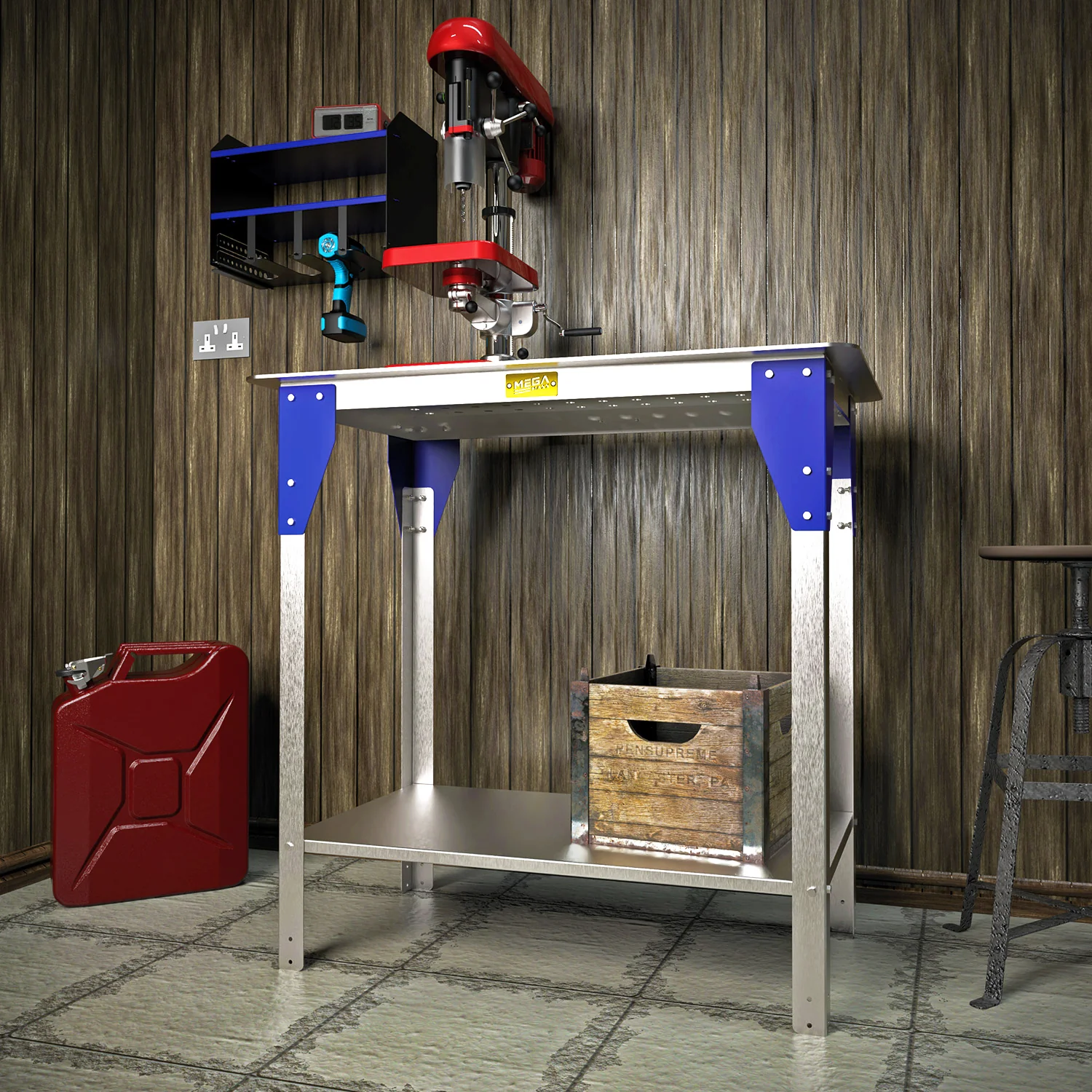 MegaMaxx UK™ Tig Welding Table with Bolt Down Holes for Jigs - Image 6