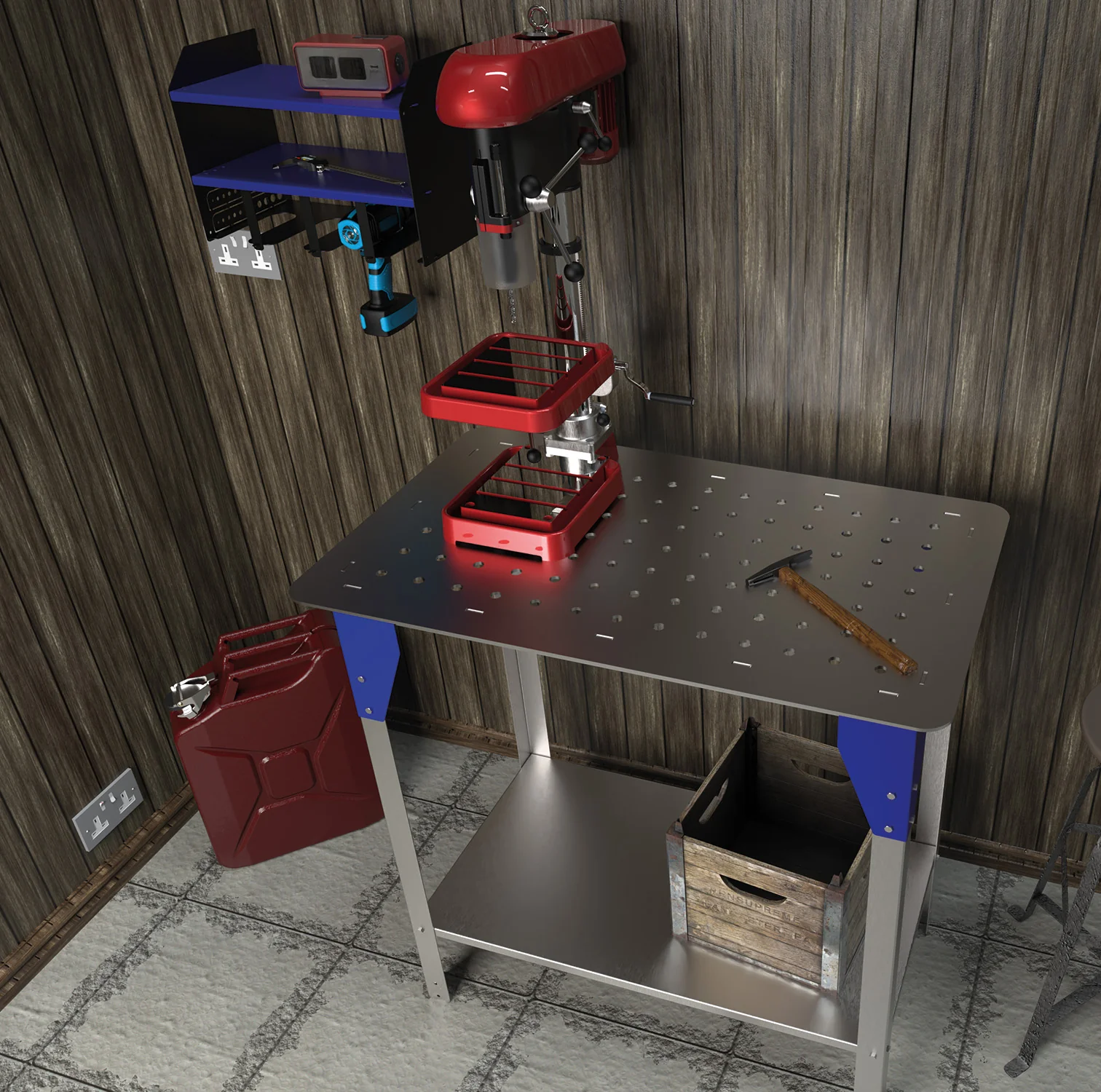 MegaMaxx UK™ Tig Welding Table with Bolt Down Holes for Jigs - Image 8