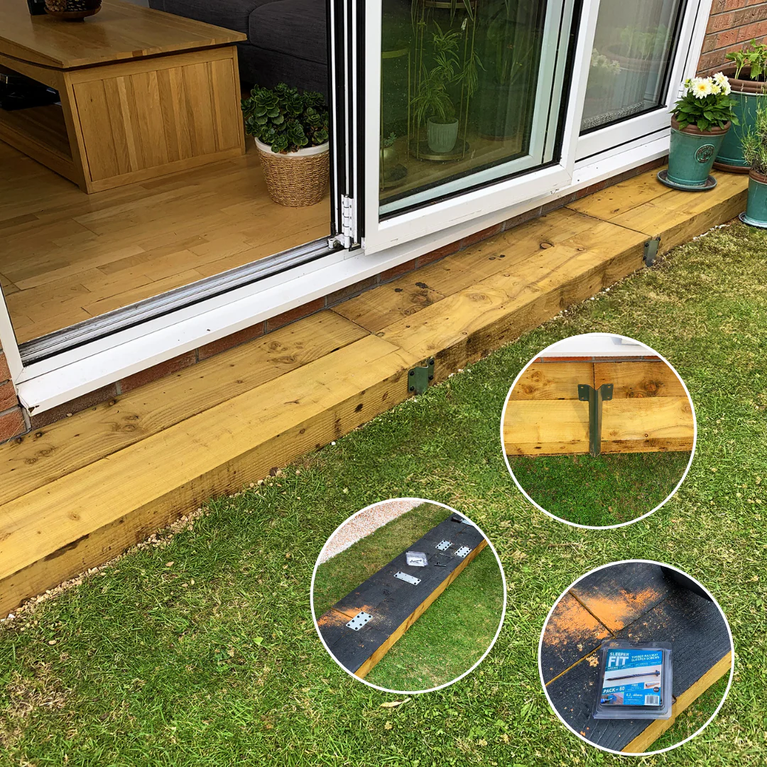 Straight Railway Sleeper Bracket with Stake - Image 15