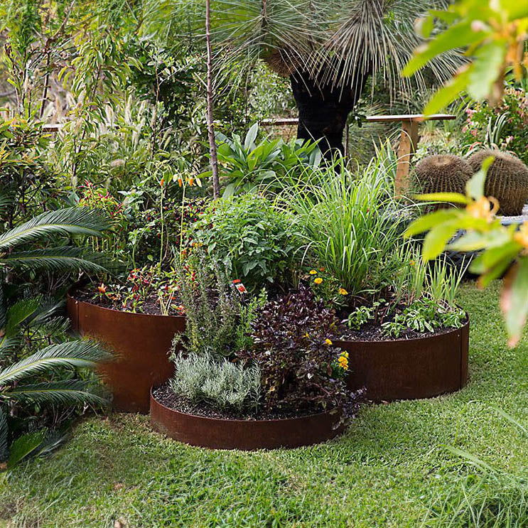 Bellamy Circular Rustic Steel Planter & Tree Ring - Image 24