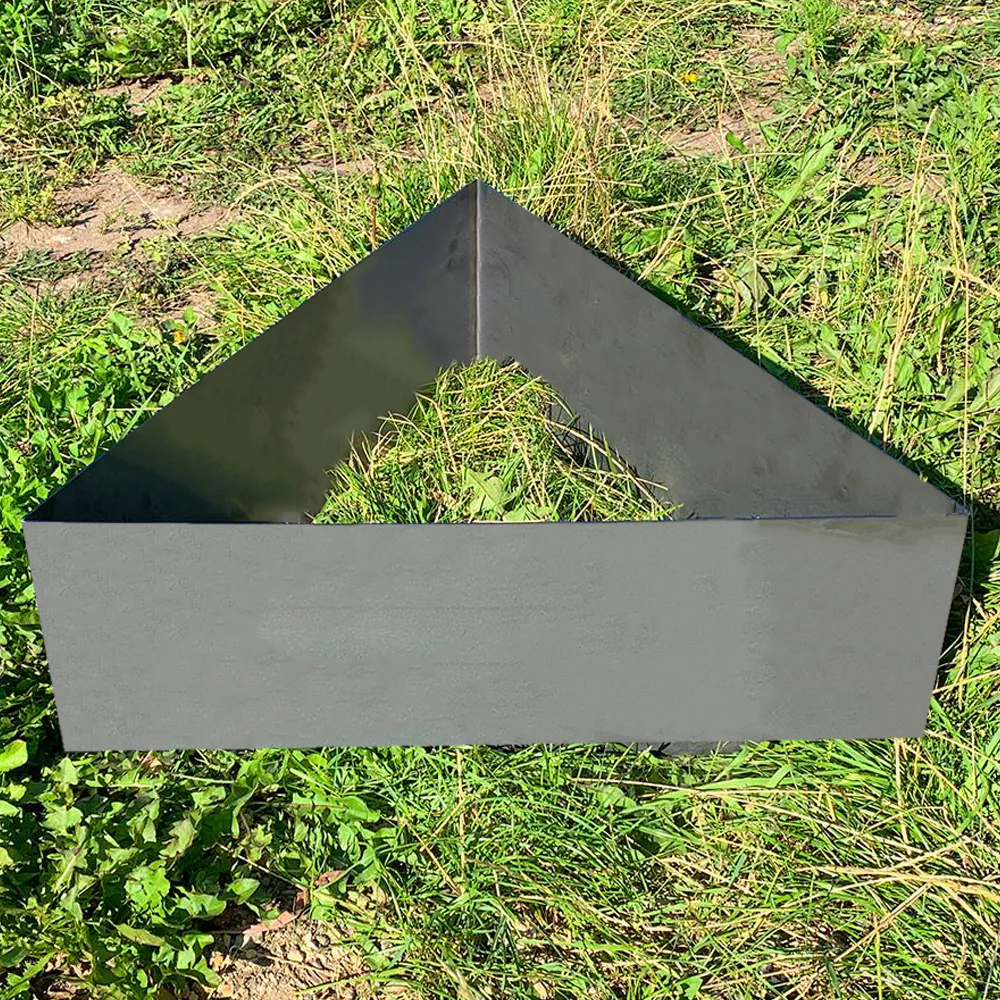 Bellamy Triangle Rustic Steel Planter - Image 11
