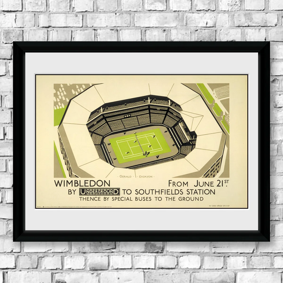 Wimbledon Vintage Art Poster Framed Collectors Print - Image 4