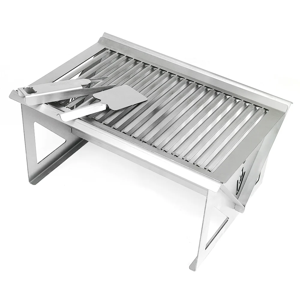 Volcann™ Flat-Pack Portable BBQ with Full Grill Top - Image 6