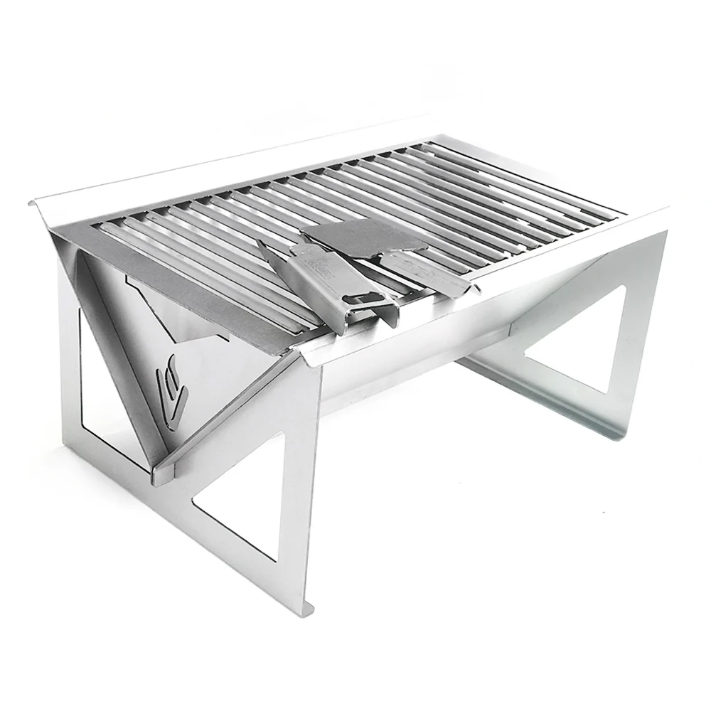 Volcann™ Flat-Pack Portable BBQ with Full Grill Top - Image 8