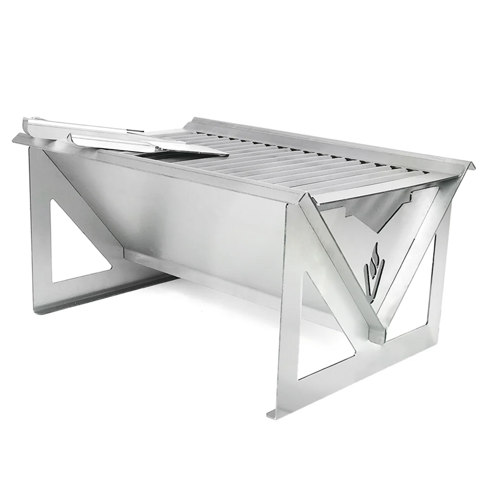 Volcann™ Flat-Pack Portable BBQ with Full Grill Top - Image 9