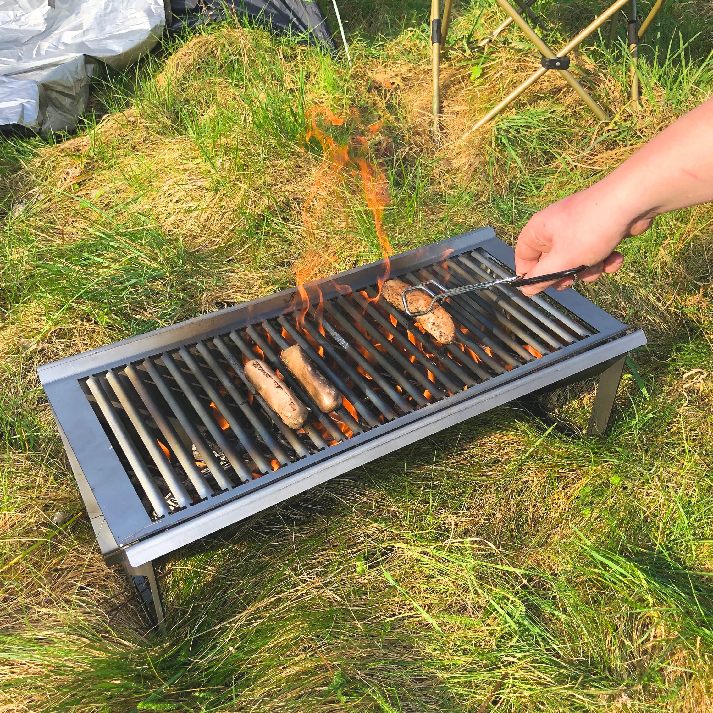 Volcann™ Large Flatpack Portable Full Grill Top BBQ - Image 7
