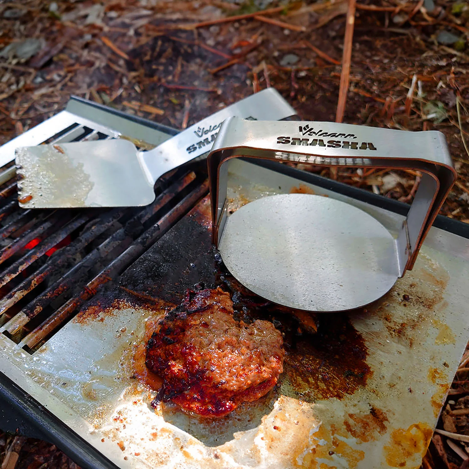 Volcann™ SMASHA Portable BBQ & Smashburger Grill + Stainless Steel Tools - Image 10