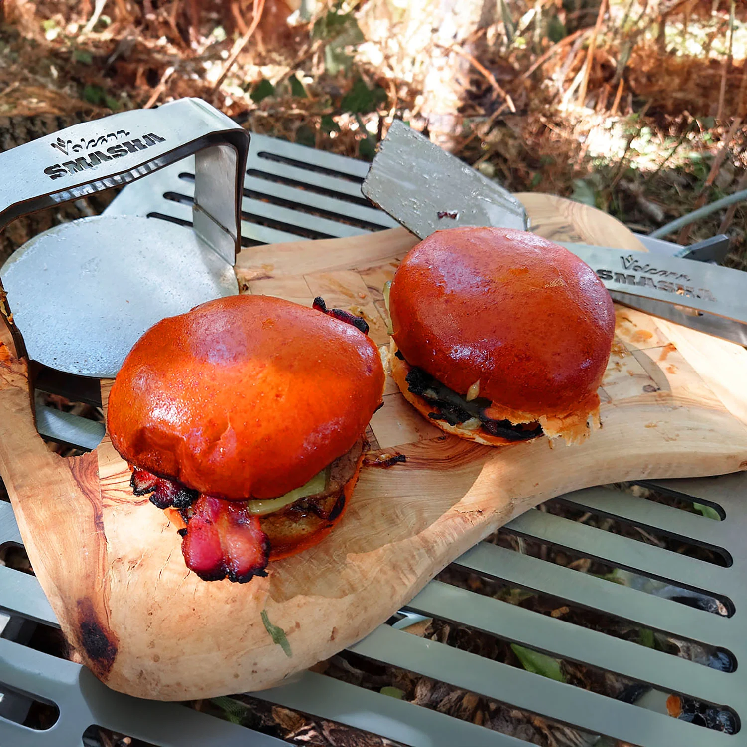 Volcann™ SMASHA Portable BBQ & Smashburger Grill + Stainless Steel Tools - Image 11