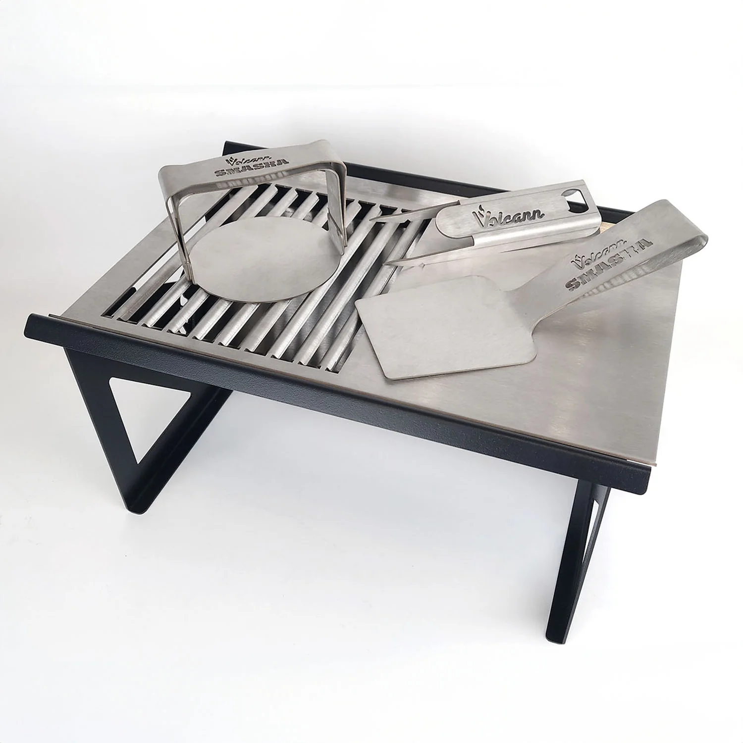 Volcann™ SMASHA Portable BBQ & Smashburger Grill + Stainless Steel Tools - Image 17
