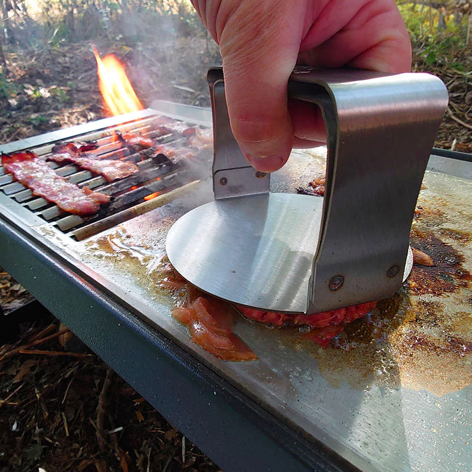 Volcann™ SMASHA Portable BBQ & Smashburger Grill + Stainless Steel Tools - Image 4