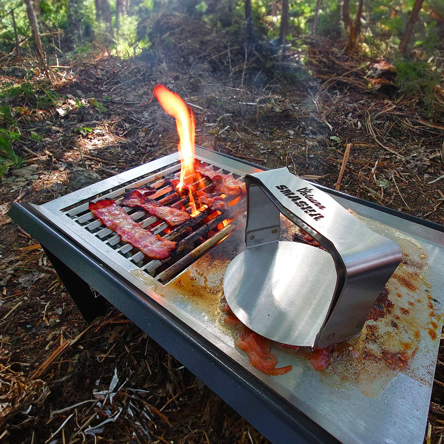 Volcann™ SMASHA Portable BBQ & Smashburger Grill + Stainless Steel Tools - Image 8
