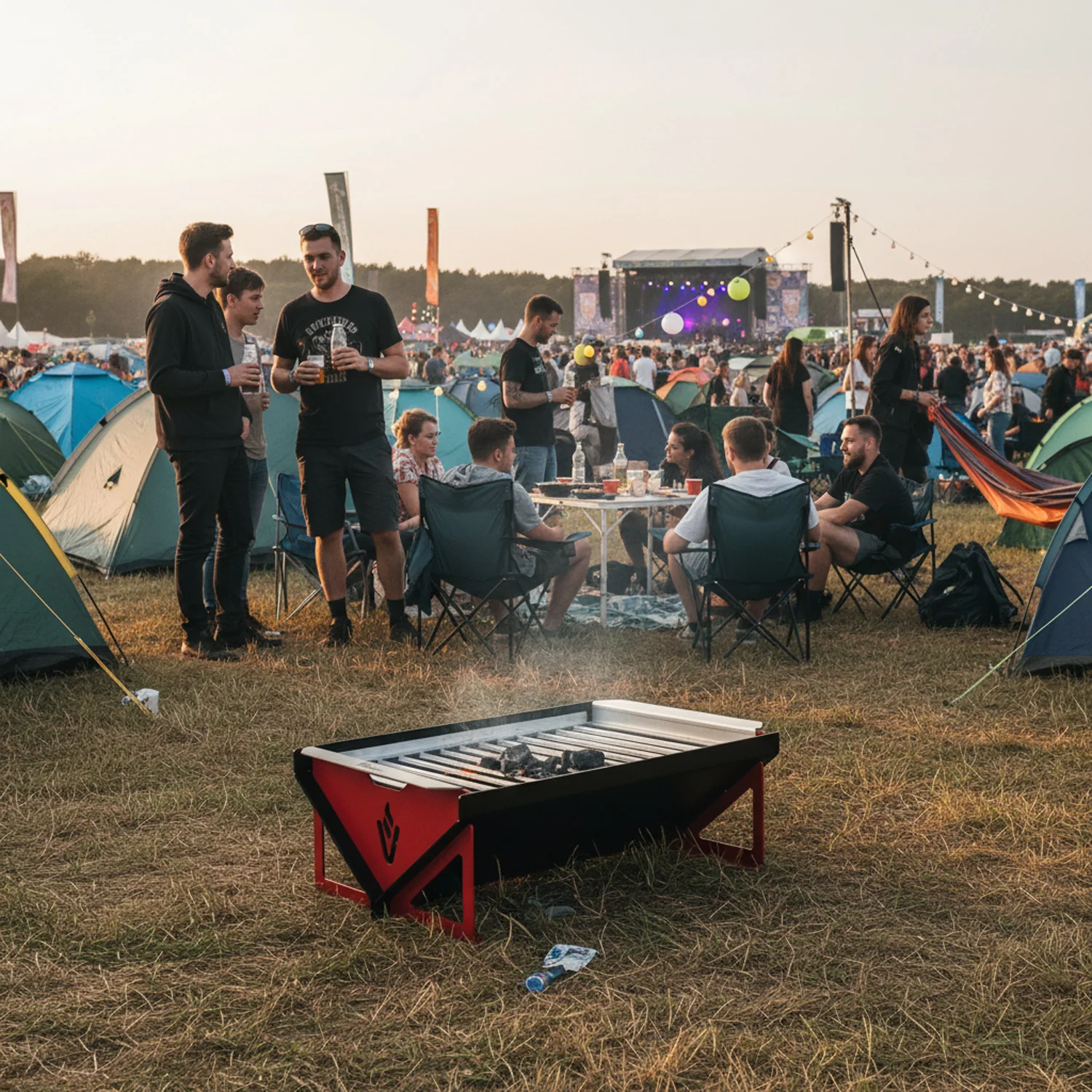 Volcann™ Spark Mini Portable BBQ with Modular Grilltop - Image 3