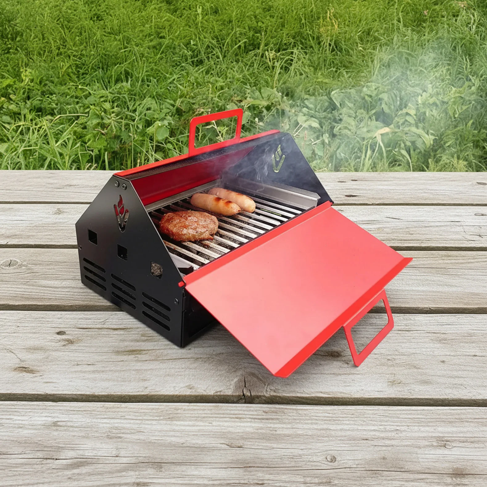 Volcann™ Toolbox Portable BBQ Grill - Image 3