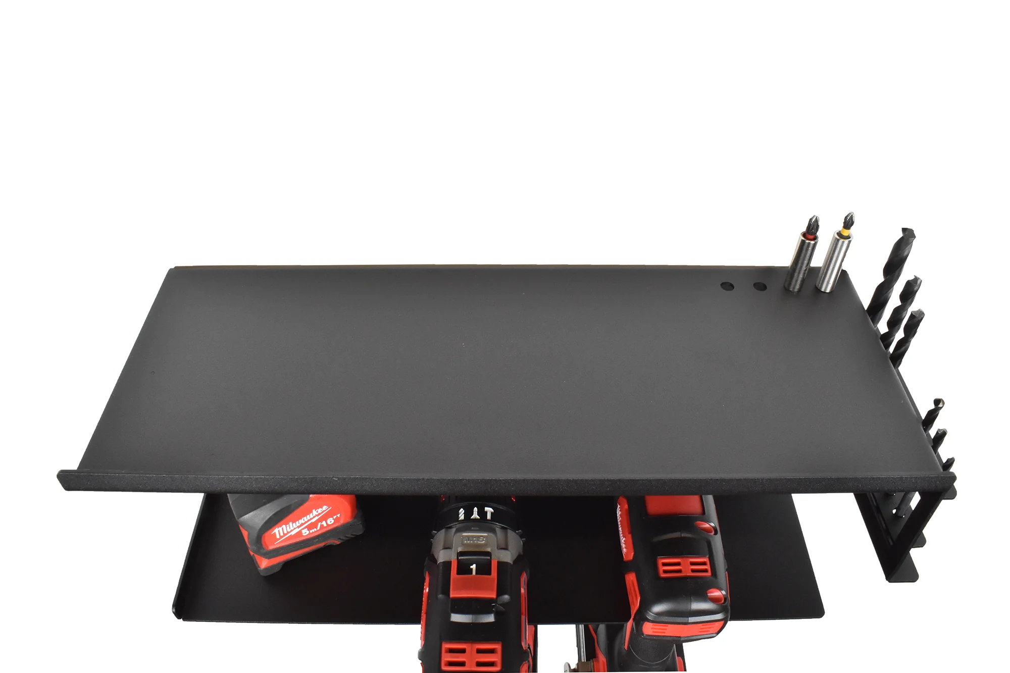 MegaMaxx UK™ Wall Mount Power Tool Storage Shelf (2 Drill Capacity) - Image 8