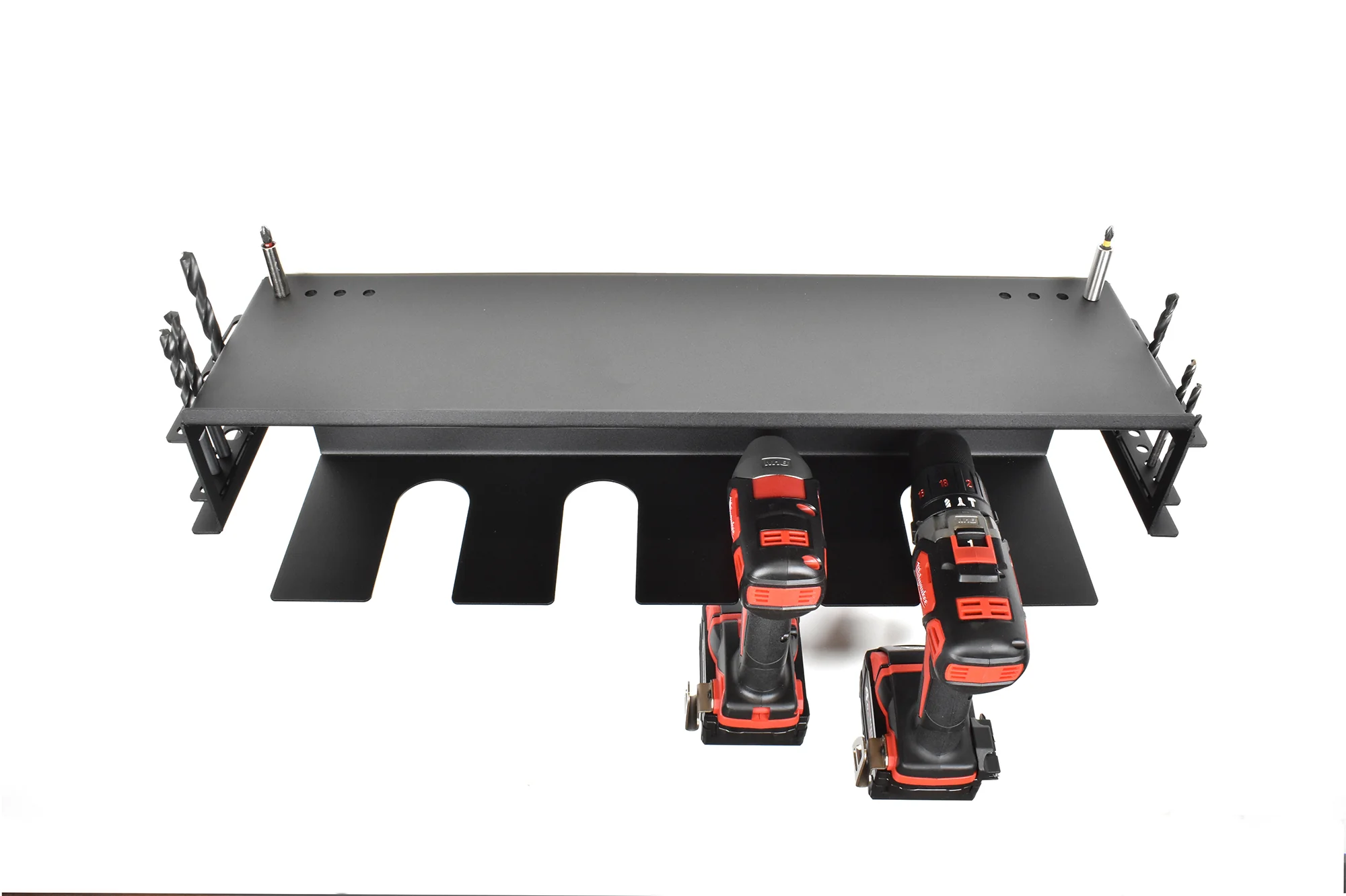 MegaMaxx UK™ Wall Mount Drill Storage Shelf (4 Drill Capacity) - Image 8