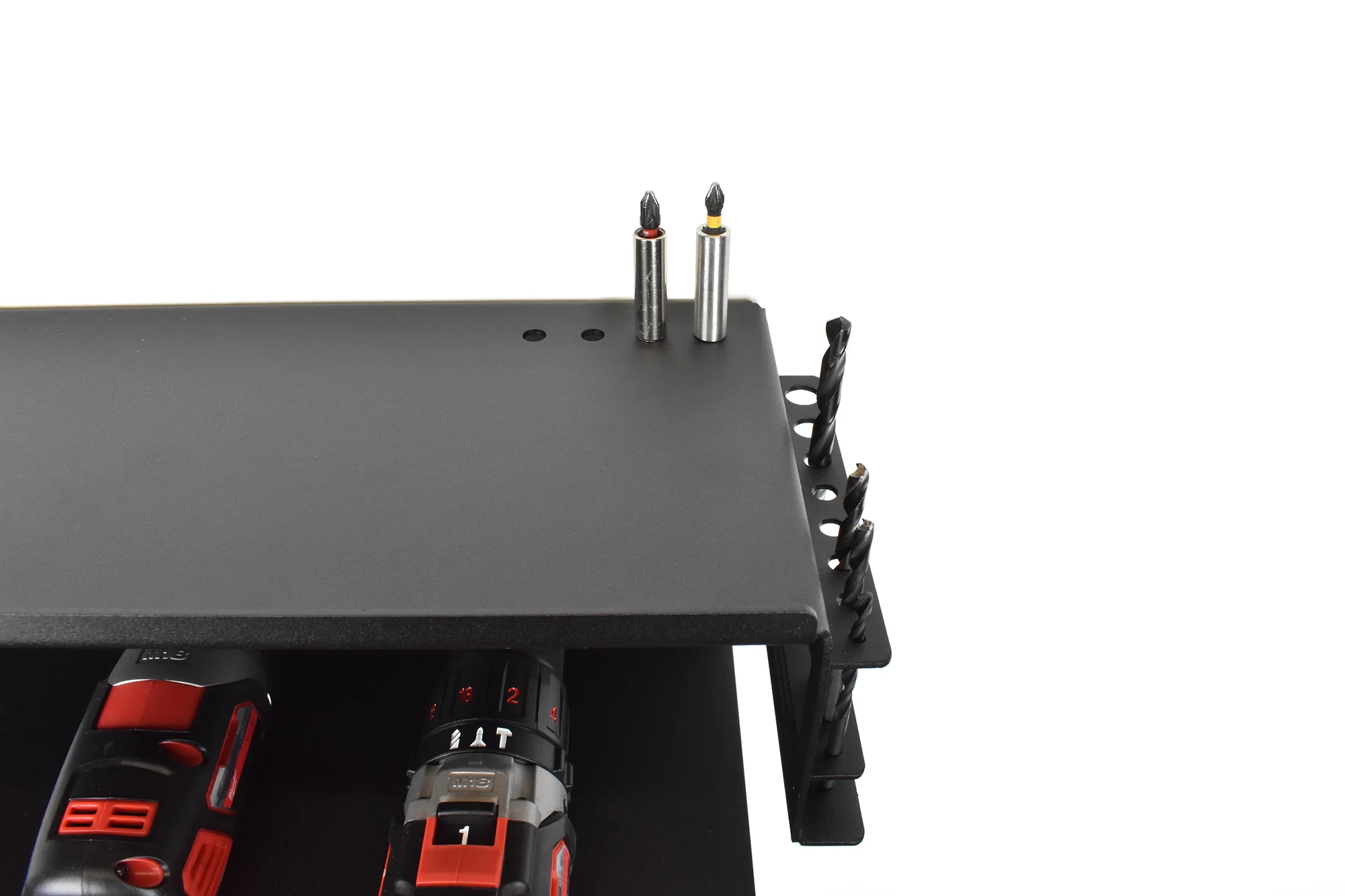 MegaMaxx UK™ Wall Mount Drill Storage Shelf (4 Drill Capacity) - Image 9